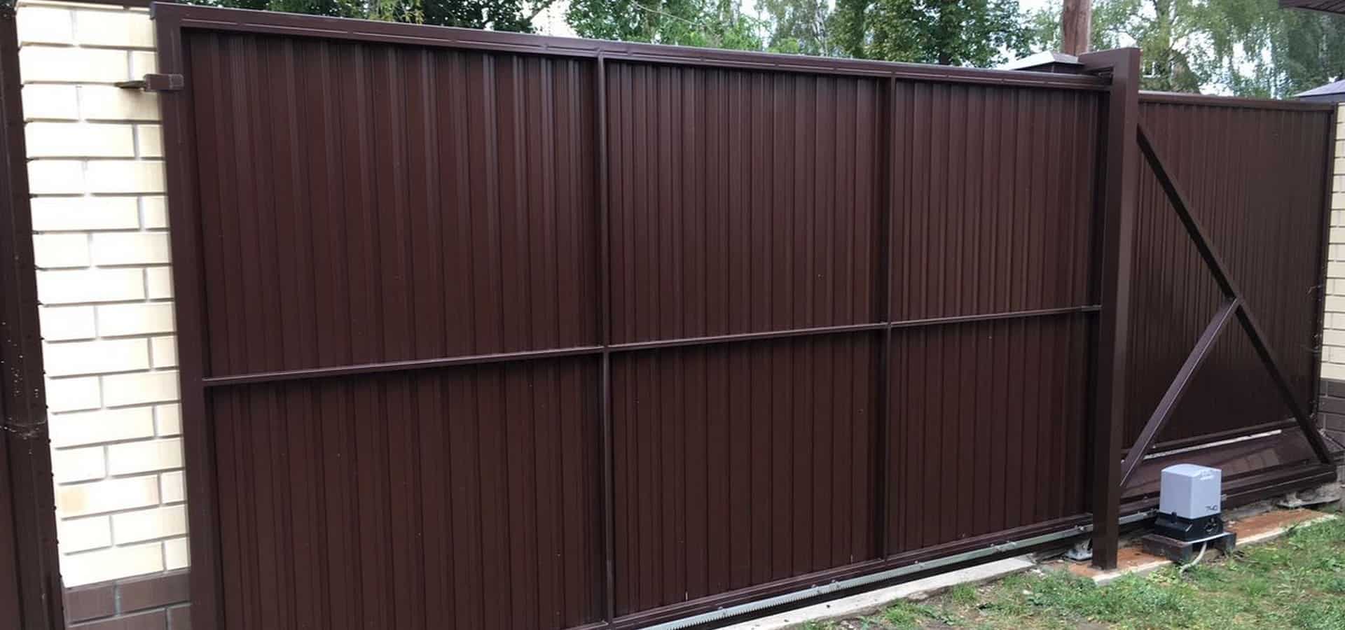 забор из профнастила